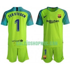 Barcellona TER STEGEN 1 Portiere Bambino Maglia Prima 2019/2020 Manica Corta (+ Pantaloncini)